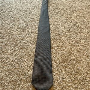 Brooks Brothers Black and Gray Striped Tie